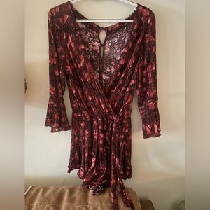 Free People Floral Romper